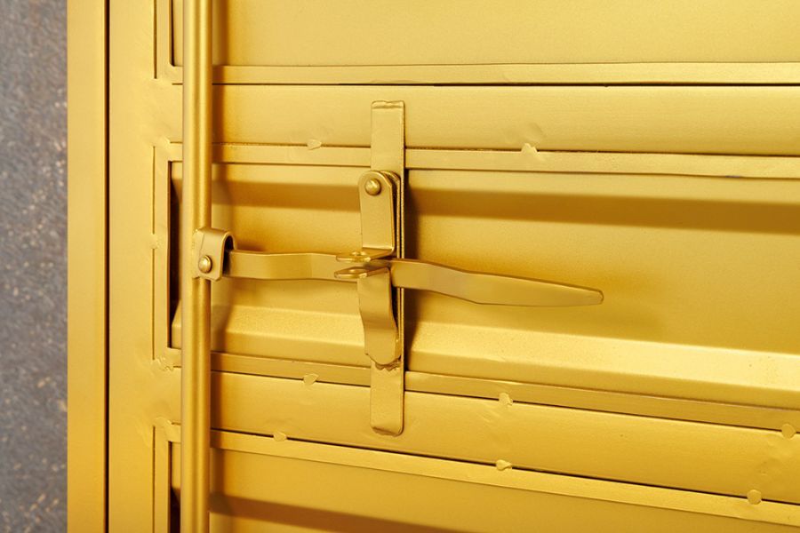 Komoda Container Globetrotter 180 cm sejf złoty - Invicta Interior