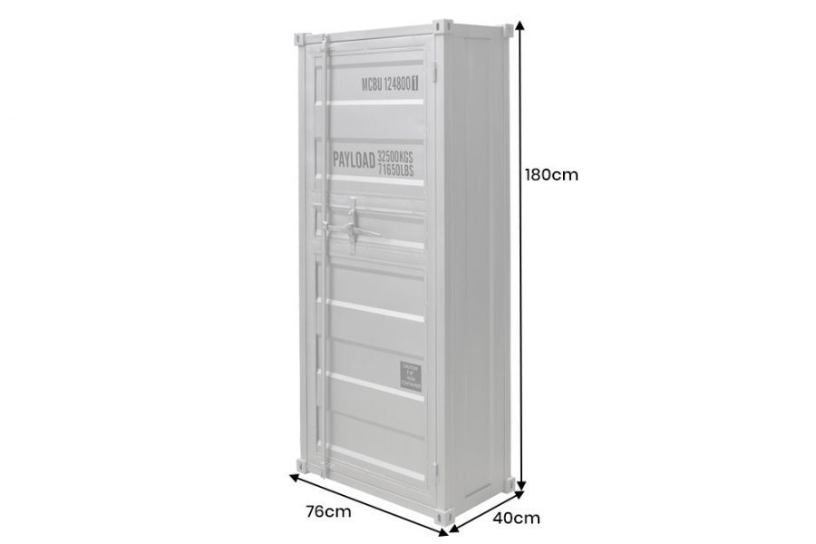Komoda Container Globetrotter 180 cm sejf złoty - Invicta Interior
