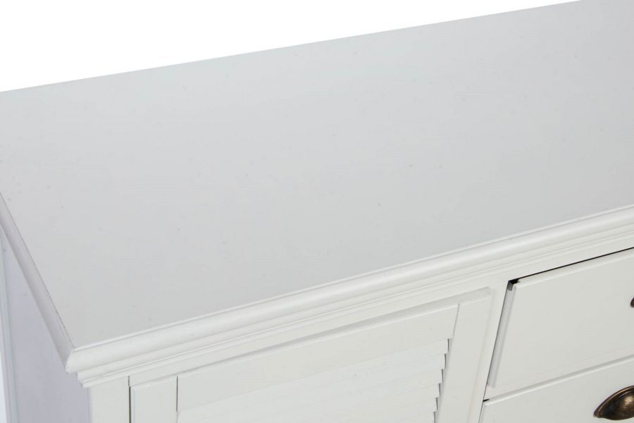 Komoda Country biała 126 cm - Item International