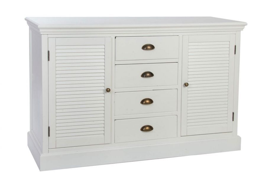 Komoda Country biała 126 cm - Item International