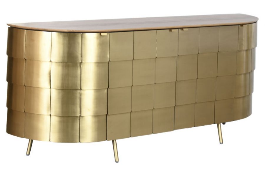 Komoda Dorado z drewna mango złota  - Item International