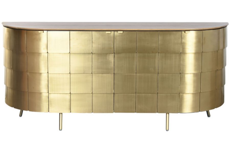 Komoda Dorado z drewna mango złota  - Item International