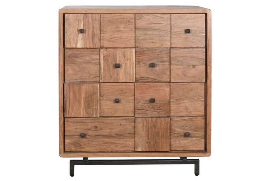 Komoda drewniana 87 cm Geometric 3D  - Item International