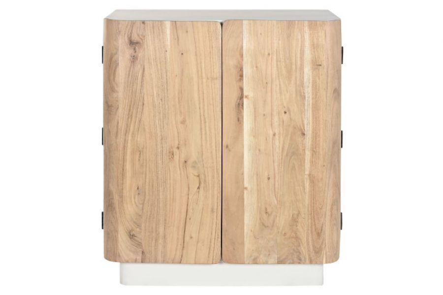 Komoda drewniana barek na wino Flow Wood - Item International