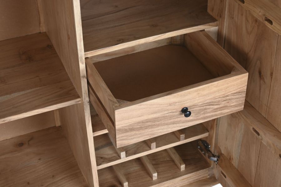 Komoda drewniana barek na wino Fondant wood - Item International