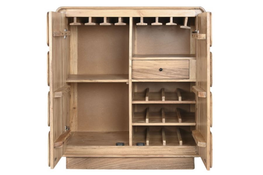 Komoda drewniana barek na wino Fondant wood - Item International