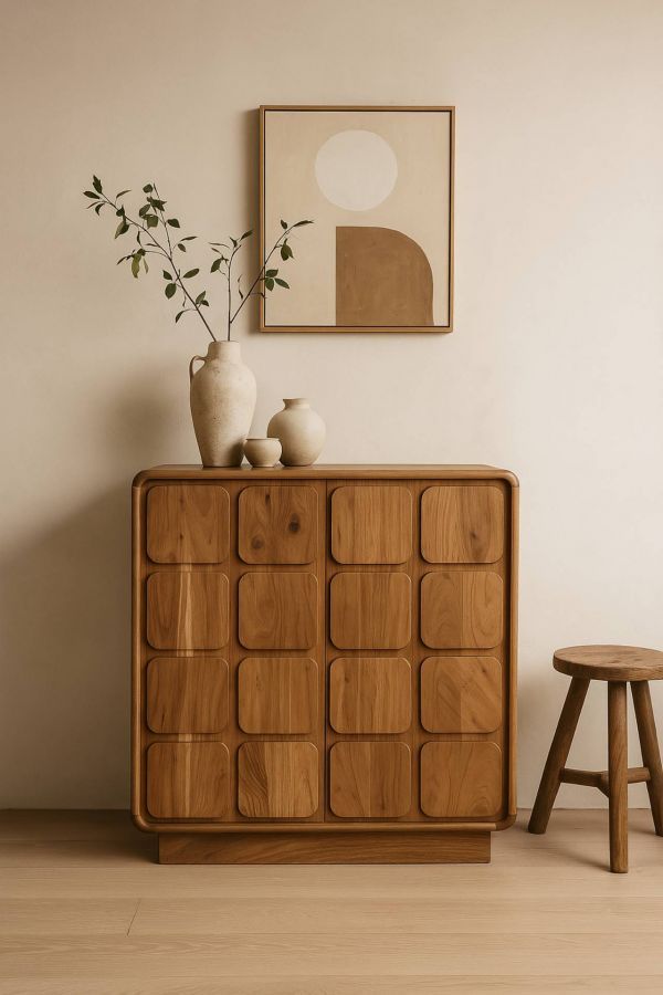 Komoda drewniana barek na wino Fondant wood - Item International