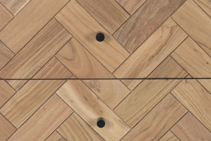 Komoda drewniana Chevron 5 szuflad