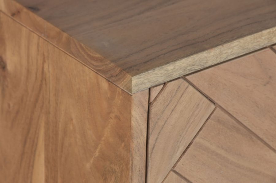 Komoda drewniana Chevron 5 szuflad