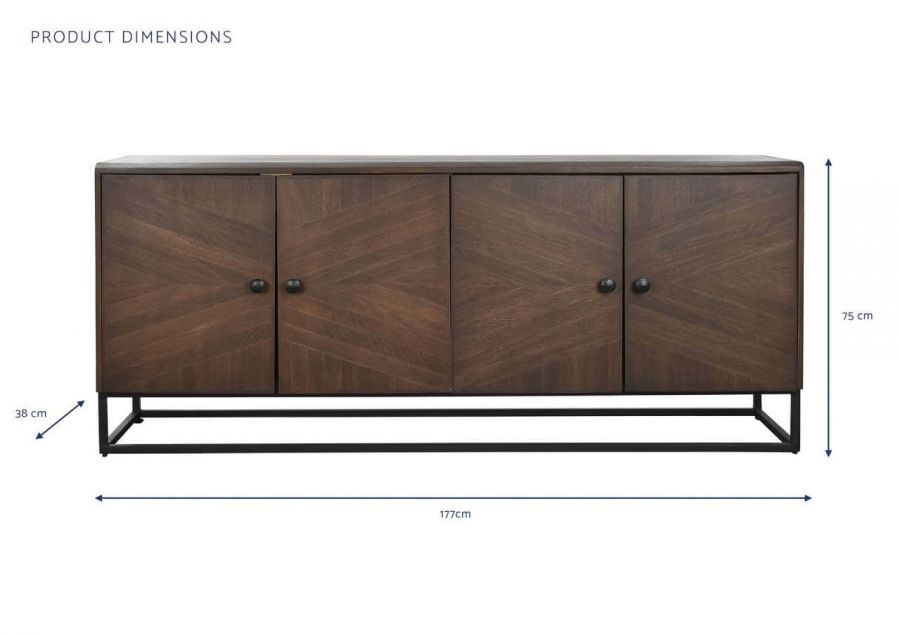 Komoda drewniana Dark Brown - Item International