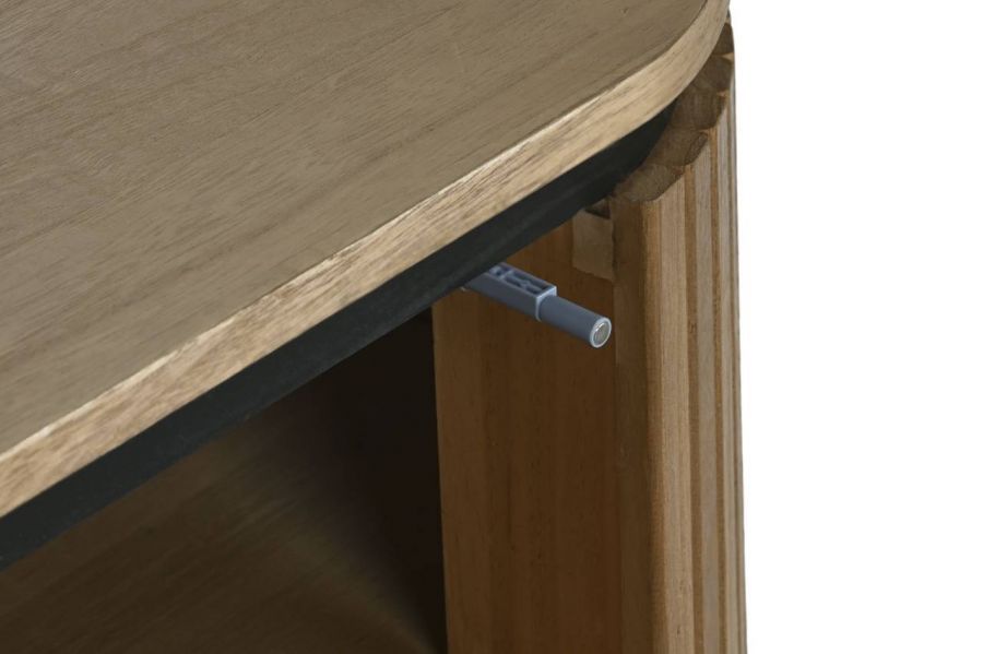 Komoda drewniana Elegant szafka nocna z lamelami - Item International