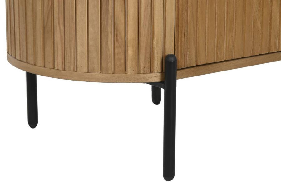 Komoda drewniana Elegant szafka nocna z lamelami - Item International