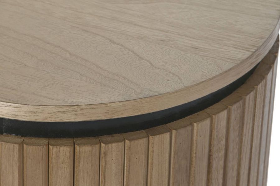 Komoda drewniana Elegant szafka nocna z lamelami - Item International