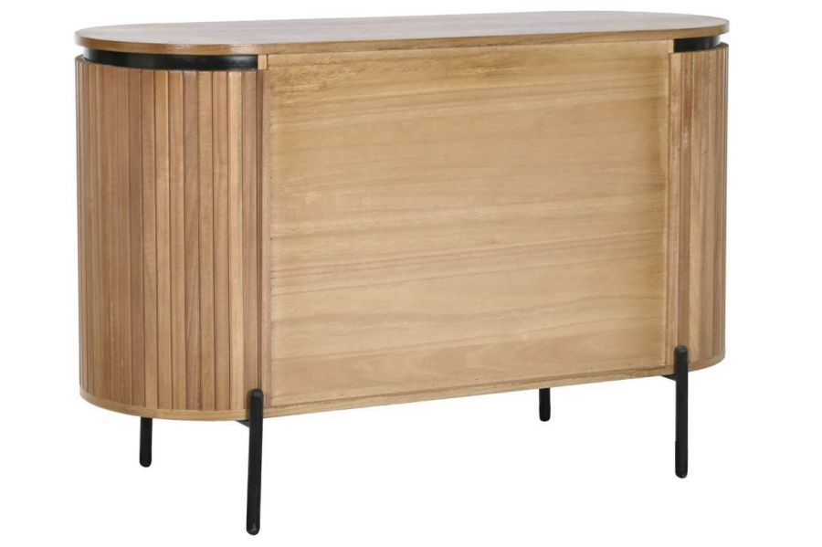 kat.II Komoda drewniana Elegant z lamelami 3 szuflady
