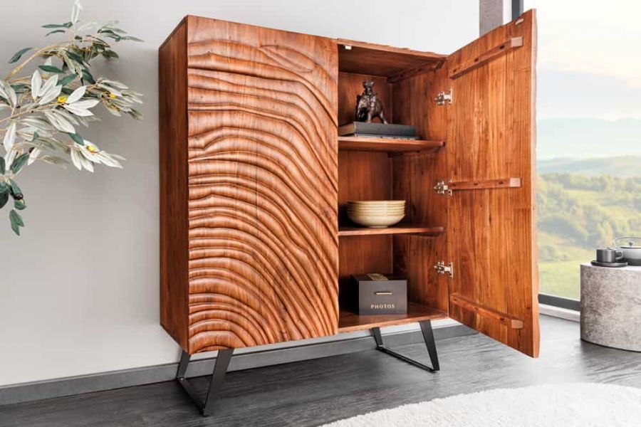 Komoda drewniana Fluid 120 cm - Invicta Interior