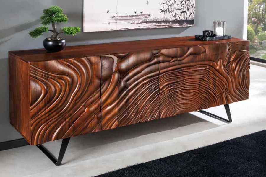 Komoda drewniana Fluid 175 cm - Invicta Interior