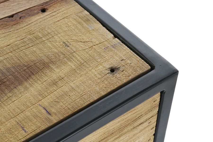 Komoda drewniana konsola Loft na kółkach