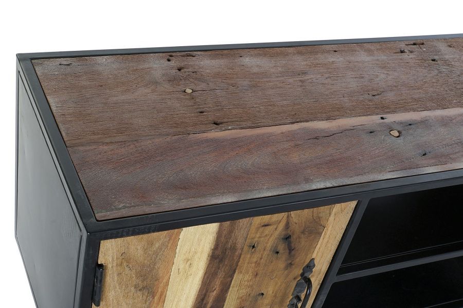 Komoda drewniana Loft na kółkach RTV pod TV - Item International