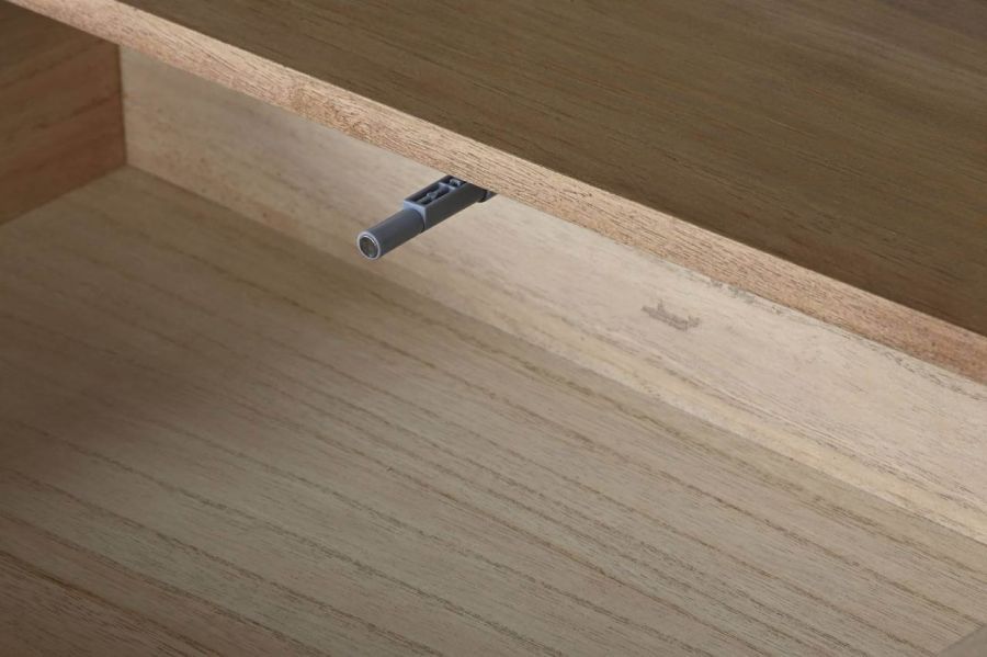 Komoda drewniana Organic szafka RTV w stylu eko z jutą  - Item International