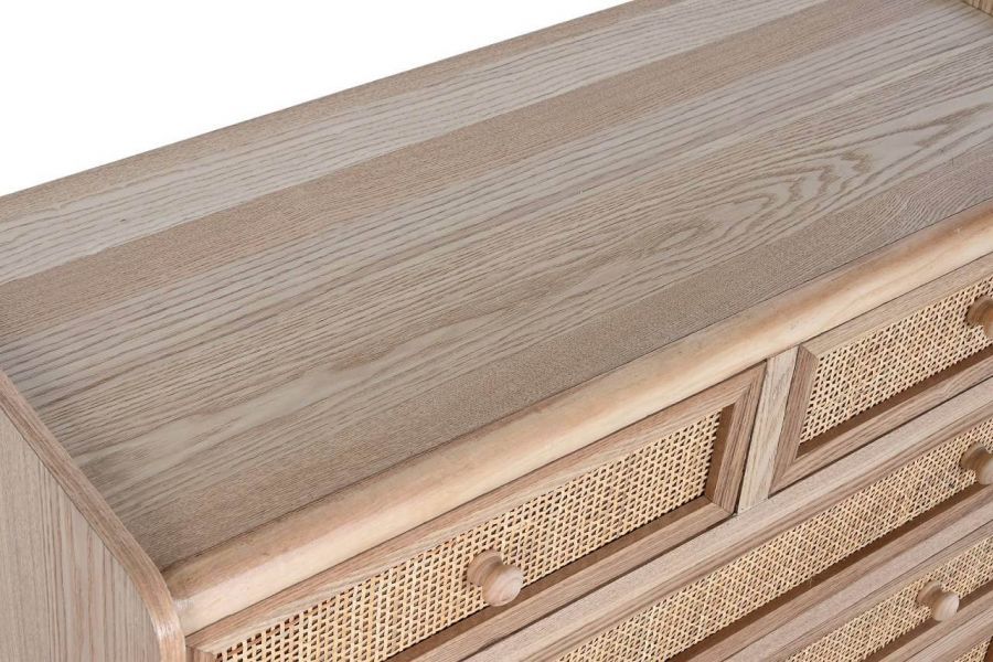 Komoda drewniana Rattan collection 80 cm - Item International