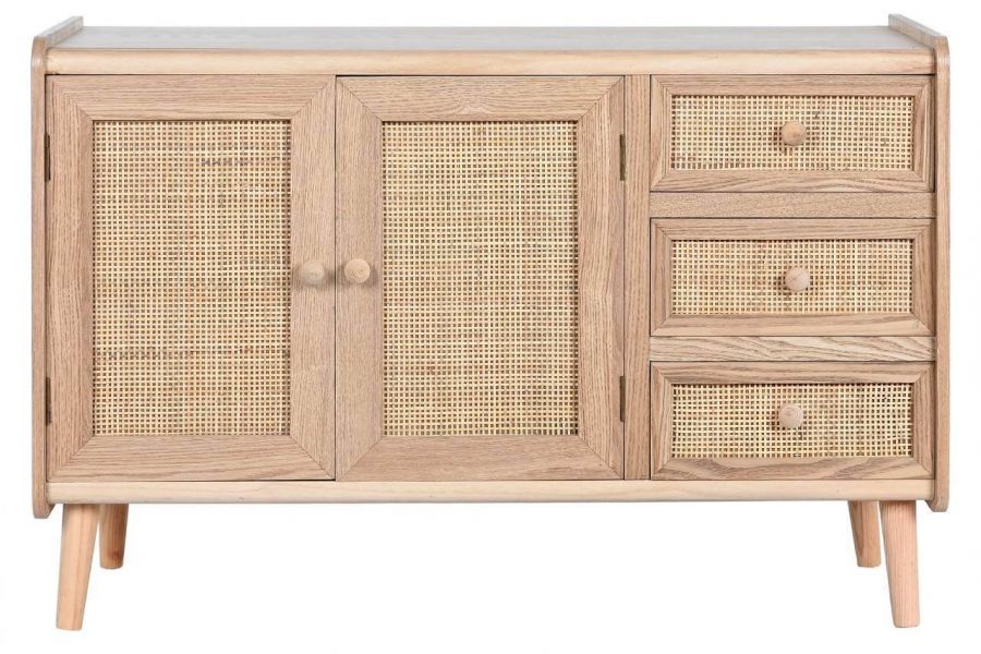 Komoda drewniana Rattan collection 90 cm - Item International
