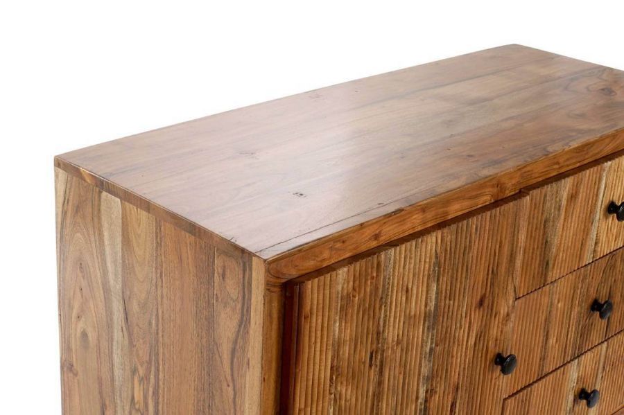 Komoda drewniana Retro look drewno akacjowe 100 cm - Item International