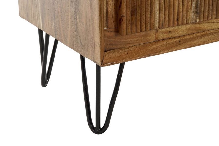 Komoda drewniana Retro look drewno akacjowe 100 cm - Item International