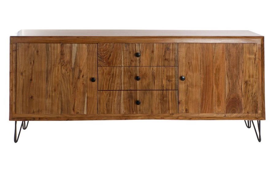 Komoda drewniana Retro look drewno akacjowe - Item International