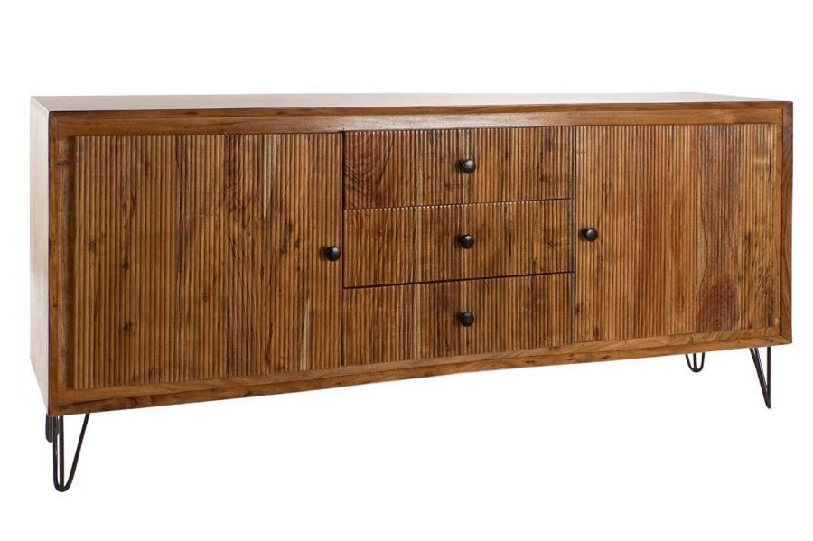 Komoda drewniana Retro look drewno akacjowe - Item International