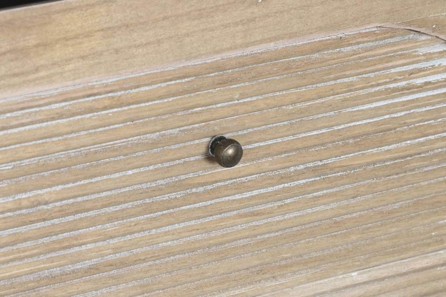 Komoda drewniana Retro round czarna - Item International