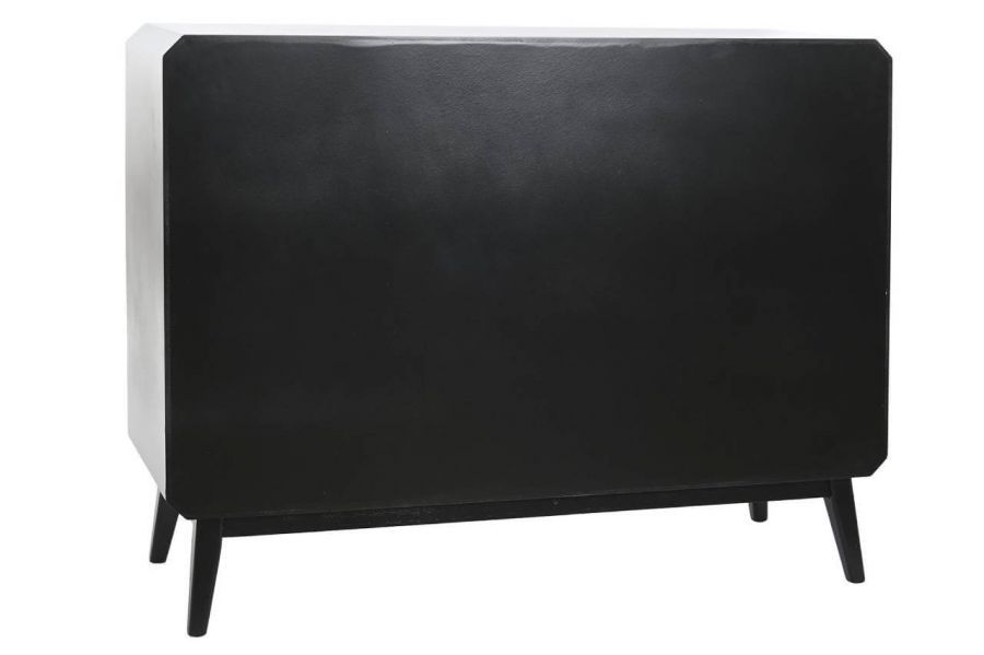 Komoda drewniana Retro round czarna - Item International
