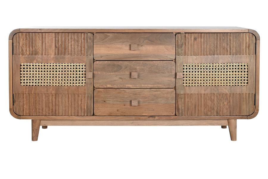 Komoda drewniana Retro z plecionką wiedeńską - Item International