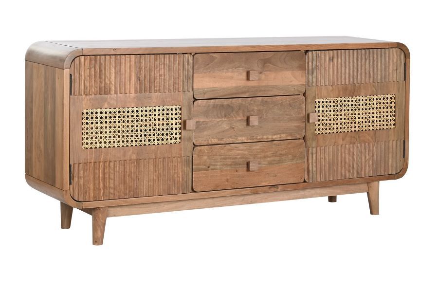 Komoda drewniana Retro z plecionką wiedeńską - Item International