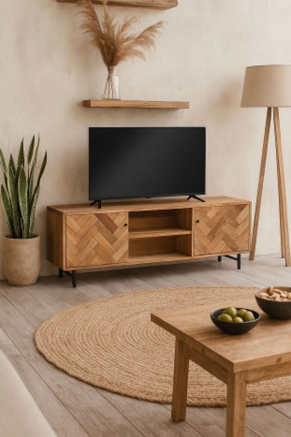 Komoda drewniana RTV Chevron