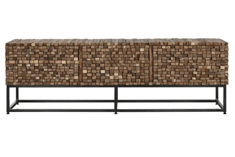 Komoda drewniana RTV Fashionable Mosaic 3D  - Item International