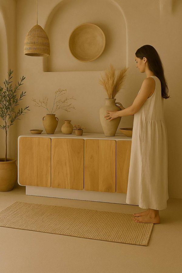 Komoda drewniana RTV Flow Wood 140 cm - Item International