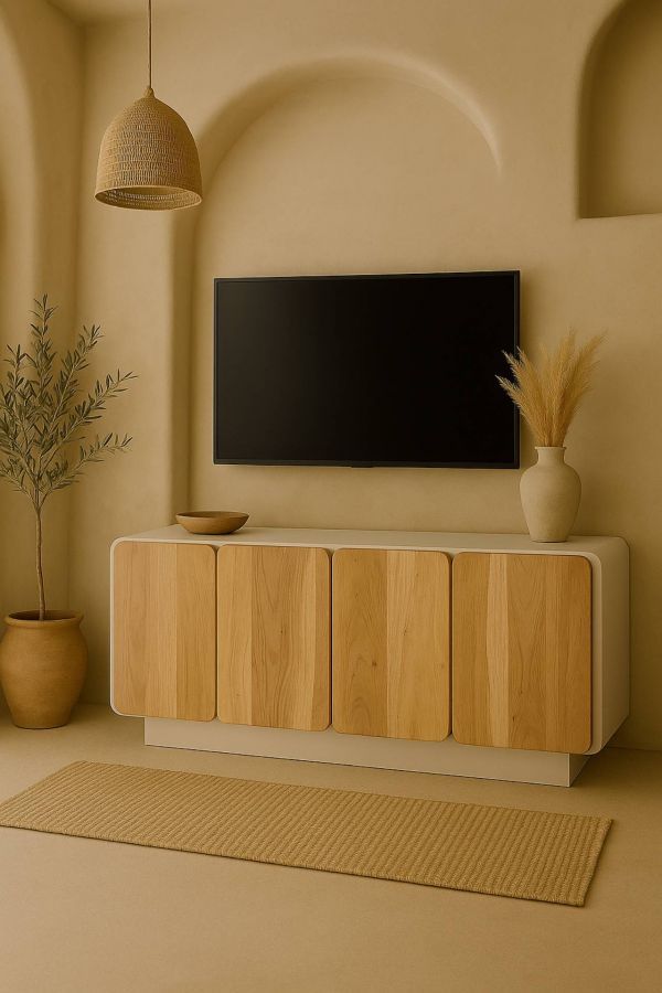 Komoda drewniana RTV Flow Wood 140 cm - Item International