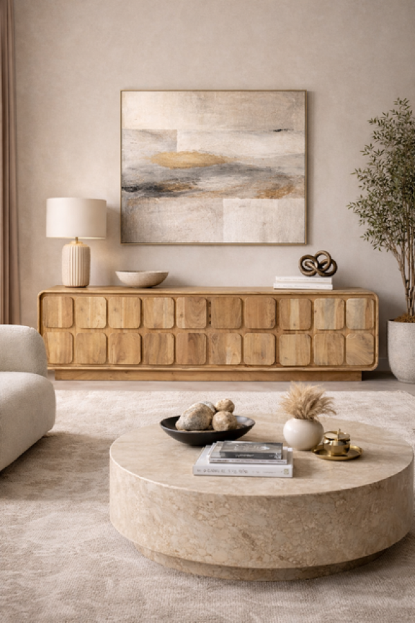 Komoda drewniana RTV Fondant wood 170 cm - Item International