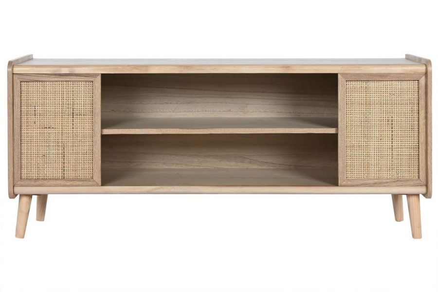 Komoda drewniana RTV Rattan collection - Item International