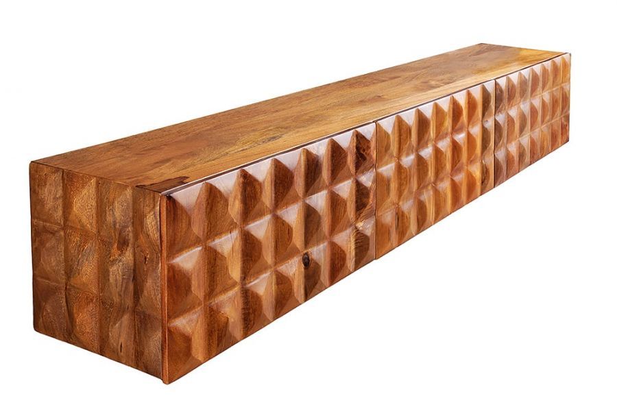 Komoda drewniana RTV Vulcano drewno mango 160 cm - Invicta Interior