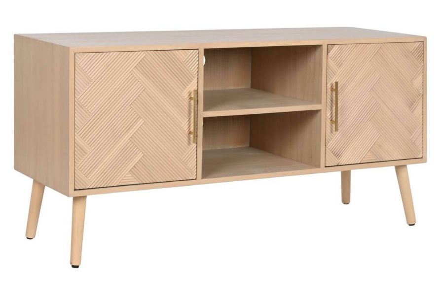 Komoda drewniana RTV w jodełkę  - Item International