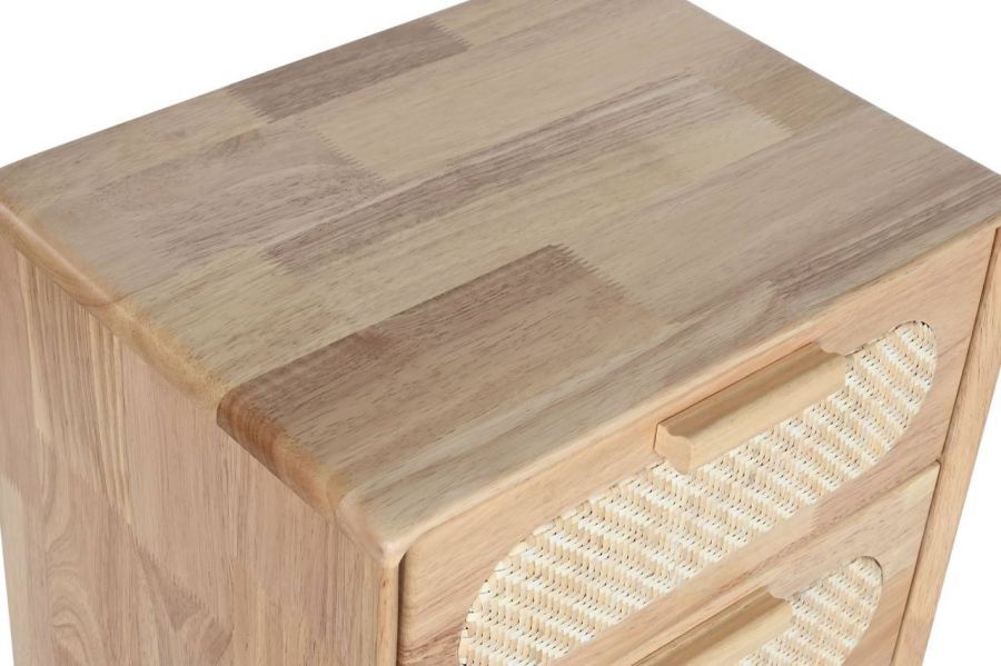 Komoda drewniana Rubberwood słupek 