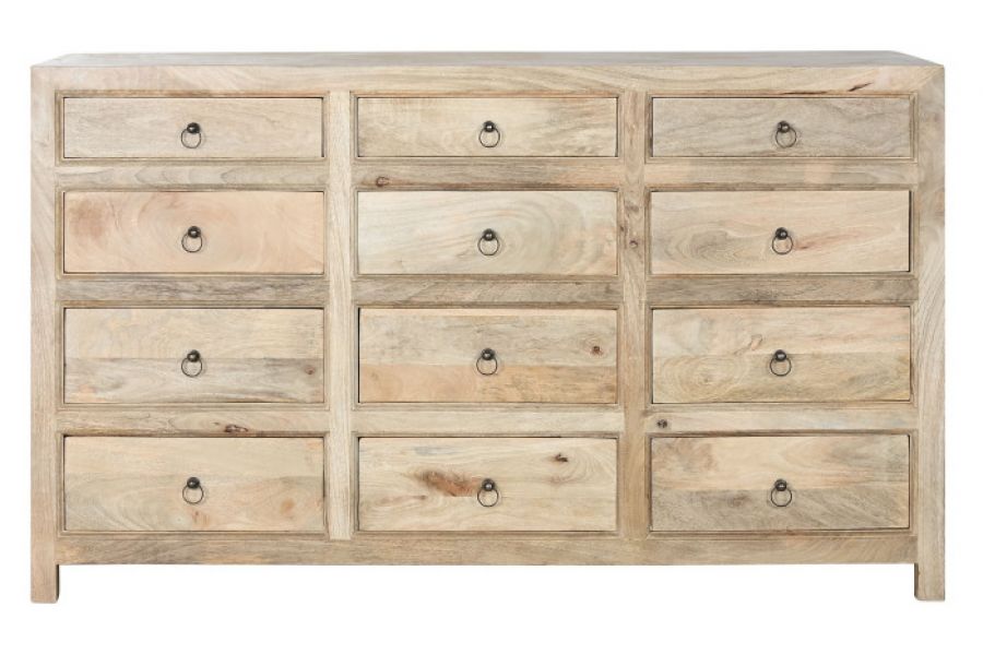 Komoda drewniana Slowood mango z szufladami