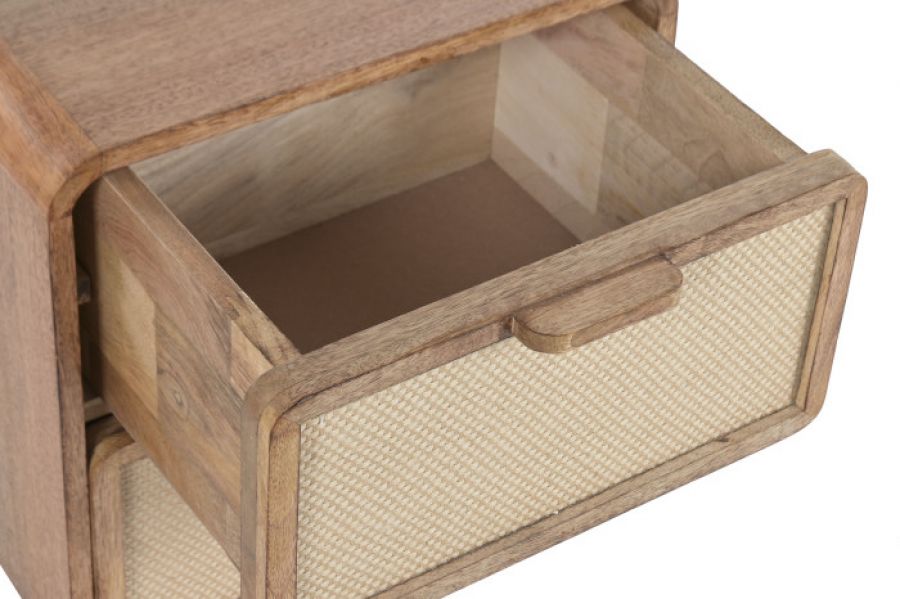 Komoda drewniana szafka nocna Bahia jute - Item International