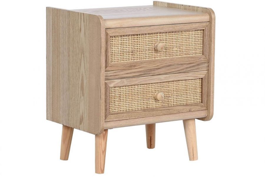 Komoda drewniana szafka nocna Rattan collection - Item International