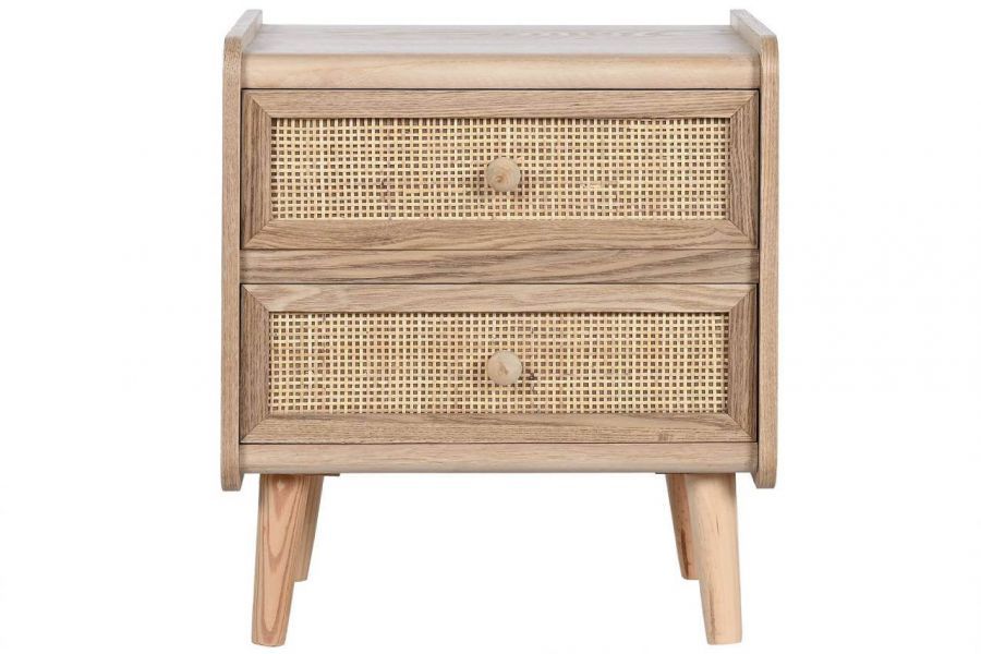 Komoda drewniana szafka nocna Rattan collection - Item International