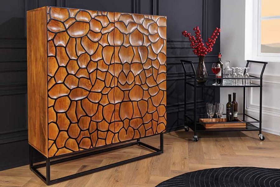 Komoda drewniana Vulcano 120 cm Mosaik  - Invicta Interior