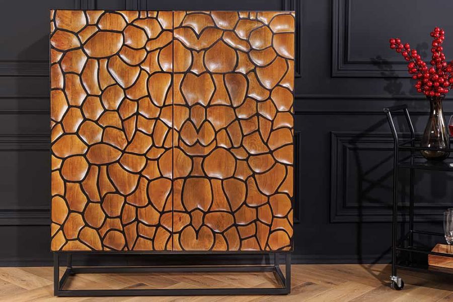 Komoda drewniana Vulcano 120 cm Mosaik  - Invicta Interior