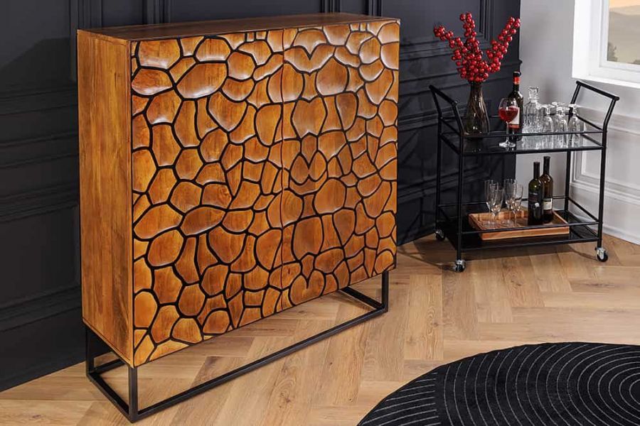 Komoda drewniana Vulcano 120 cm Mosaik  - Invicta Interior