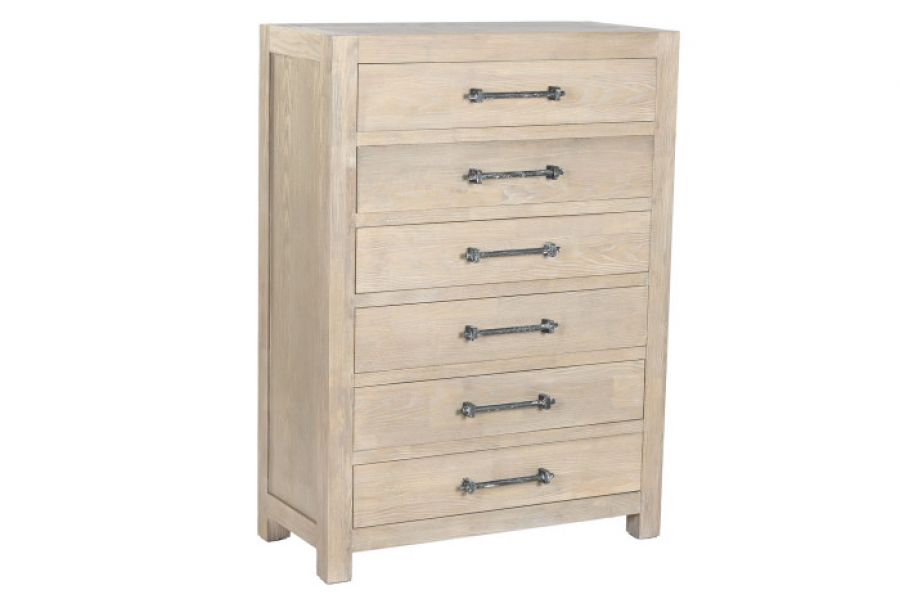 Komoda drewniana Willow z 6 szufladami 